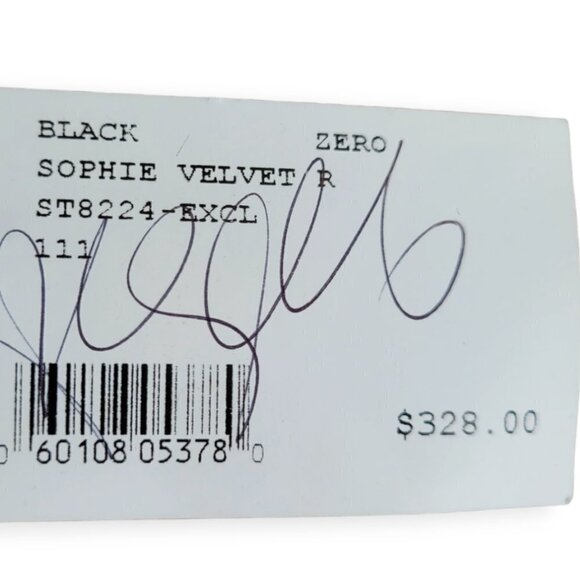 Revolve INTERMIX black velvet blouson sleeve romper by size 0 NWT black tie - Picture 11 of 14